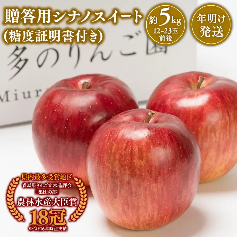 りんご 贈答用  シナノスイート 約5kg　[hi-0005-041]