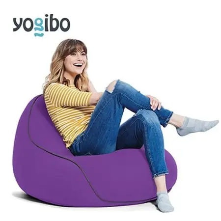 Yogibo Lounger(ヨギボー ラウンジャー)パープル_ヨギボー ソファ クッション パープル リラックス_【配送不可地域：離島】【1172125】