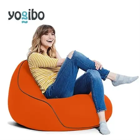 Yogibo Lounger(ヨギボー ラウンジャー)オレンジ_雑貨・日用品 椅子・チェア・ソファ 家具・インテリア _【配送不可地域：離島】【1172133】