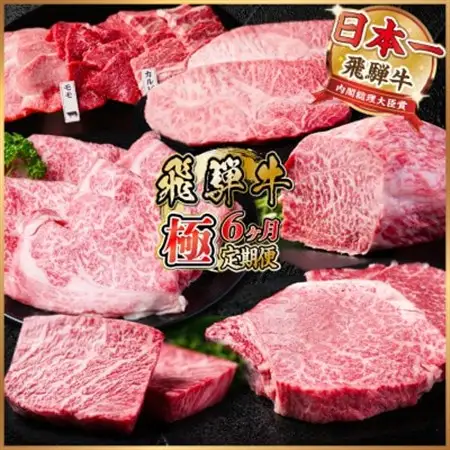 【毎月定期便】飛騨牛 極定期便 計3.4kg【冷蔵便】A4～A5等級 シャトーブリアンほか 全6回_肉 ステーキ 牛肉 ビーフステーキ  肉 すき焼き 牛肉 すきやき スキヤキ  肉 焼肉 牛肉 やきにく ヤキニク バーベキュー  定期便 定期便  _【配送不可地域：離島】【4055510】
