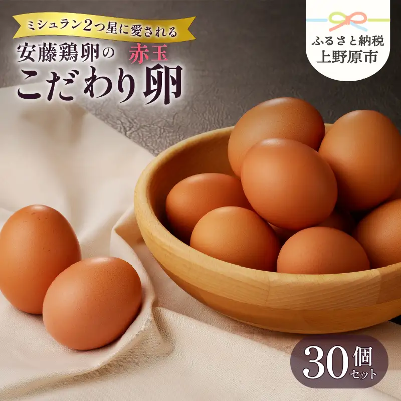 【山梨県産 卵】 たまご 赤玉 30個 ミシュラン 鶏卵 詰め合わせ 高級卵 濃厚鶏卵 新鮮 卵かけご飯 人気 美味しい