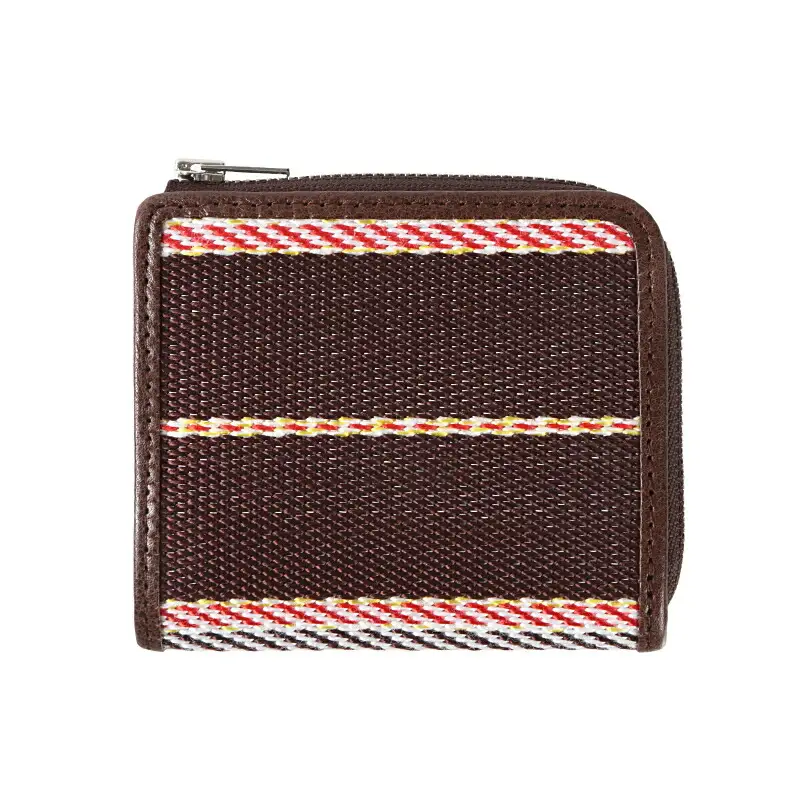 L型ファスナー財布（ブラウン）UPCYCLE LAB 30-042 SDGs リサイクル アップサイクル