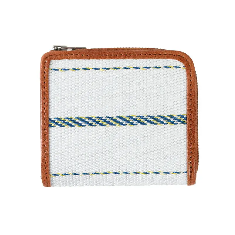 L型ファスナー財布（ホワイト）UPCYCLE LAB G-123 SDGs リサイクル アップサイクル