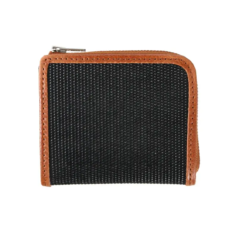 L型ファスナー財布（ブラック）UPCYCLE LAB G-124 SDGs リサイクル アップサイクル