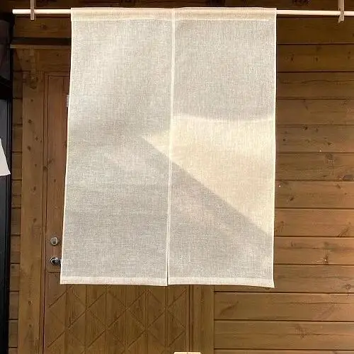 麻蚊帳のれん（生成）90cm×120cm のれん 蚊帳 麻 岡井麻布 のれん 蚊帳生地 玄関 35-011