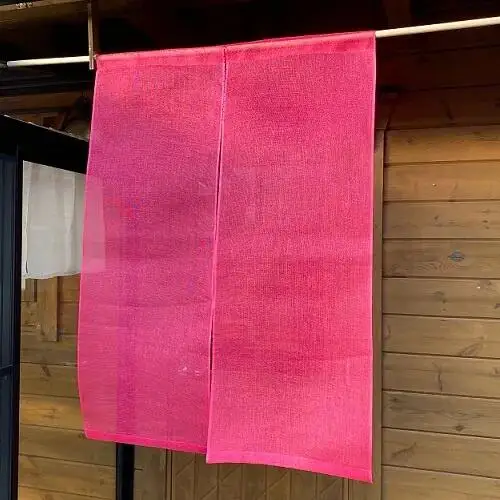 麻蚊帳のれん（生成）90cm×90cm 岡井麻布 のれん 蚊帳 麻 40-005