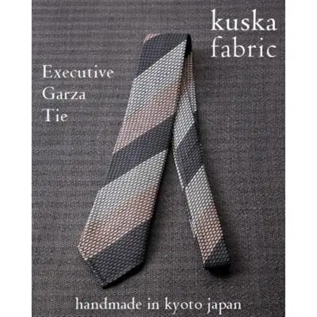 【手織りネクタイ】エグゼクティブガルザタイNo.11 kuskafabric 京都・丹後のシルク織物_装飾品・工芸品 ネクタイ・ベルト 服飾小物 _【1540594】