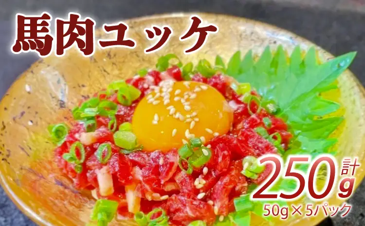 【数量限定】馬肉ユッケ 250g 1パック50g 個包装