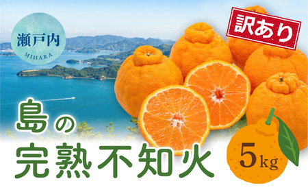 【先行受付】＜訳あり＞瀬戸内 島の不知火 約5kg 白鷺農園《2027年2月下旬～4月上旬頃出荷》 デコポン と同品種  旬 柑橘 フルーツ 果物 しらぬい デコポン わけあり 規格外 不知火 164003