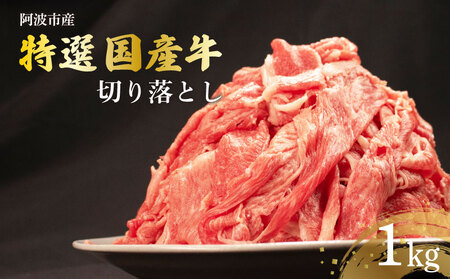 牛肉 1kg 切り落とし 特選 国産牛 【 牛肉 】