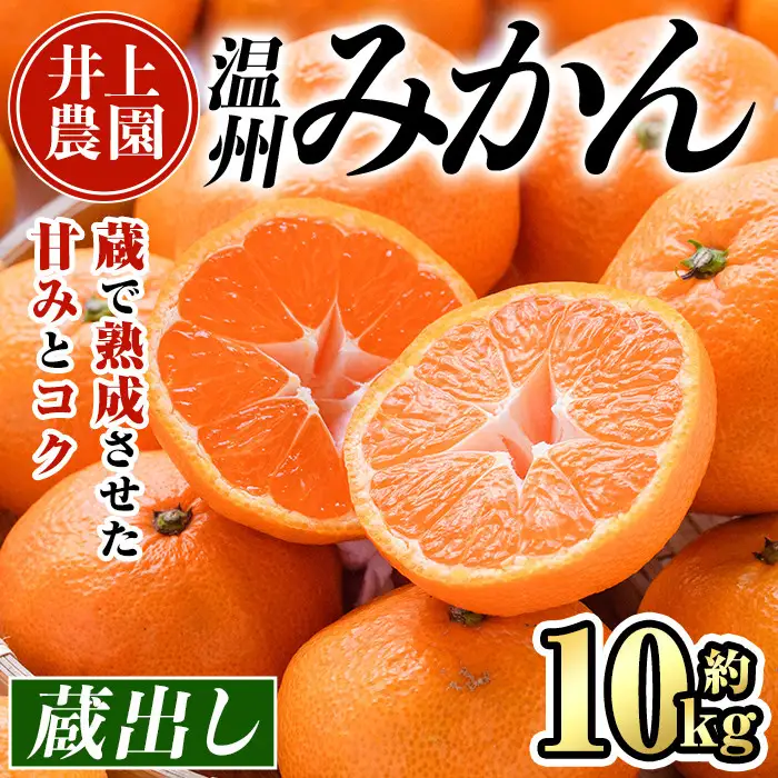 ＜先行予約受付中！1月下旬より順次発送予定＞大分県宇佐市産 蔵出し みかん(約10kg)ミカン 蜜柑 柑橘 フルーツ 果物 くだもの 果実 国産 熟成【103690200】【井上農園】