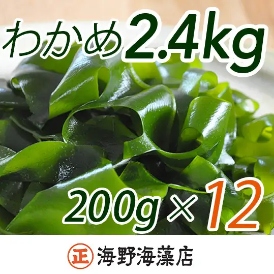 しゃきしゃき湯通し塩蔵わかめ たっぷり2.4kg 国産 三陸産 湯通し不要 大洗【共通返礼品/大洗町】（HC-8）