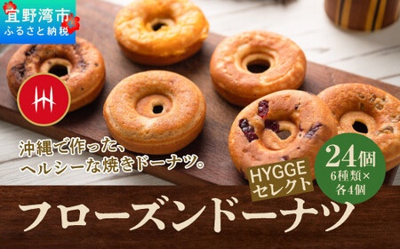 フローズンドーナツ24個 HYGGEセレクト（HYGGEドーナツ 6種類×各4個）