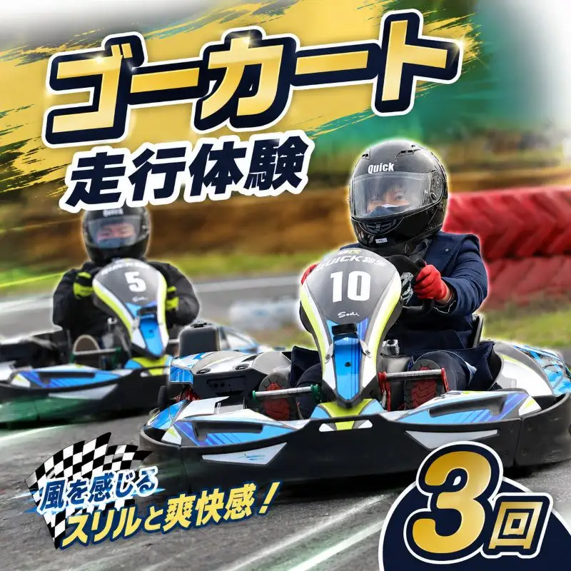 ゴーカート 走行体験セット ３回 体験