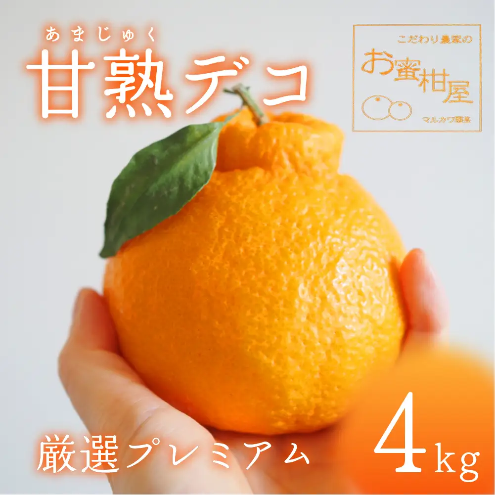 完熟しらぬい 4kg 甘熟デコ  みかん デコポン みかん