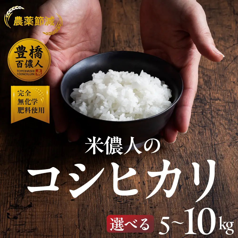 【令和7年産】コシヒカリ 白米 10kg コシヒカリ こしひかり お米 おこめ コメ 米 こめ kome 10キロ ふるさと納税米 令和7年 高評価 高レビュー 産地直送 送料無料 愛知県 豊橋市