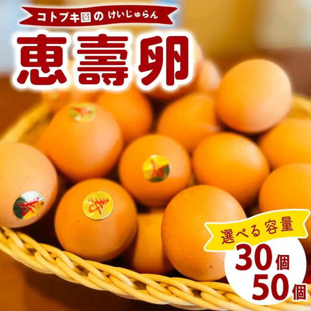 当社自慢の卵 恵壽卵 50個入り  たまご タマゴ けいじゅらん 鶏卵 玉子 国産　※離島への配送不可｜食品