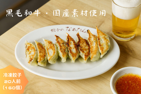餃子のなぁたん　冷凍餃子20人前（160個）　bi01