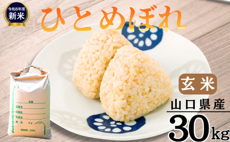 【先行予約／令和8年産新米】 ひとめぼれ 30Kg ［玄米］ 玄米
