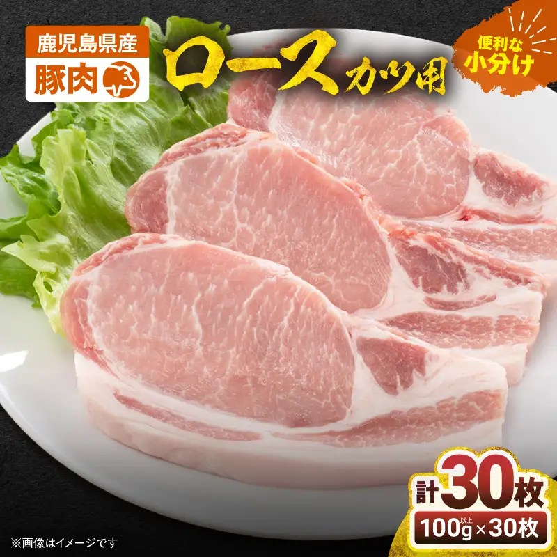 2641 豚肉ロースカツ用30枚セット KN105-012 肉 豚肉 冷凍