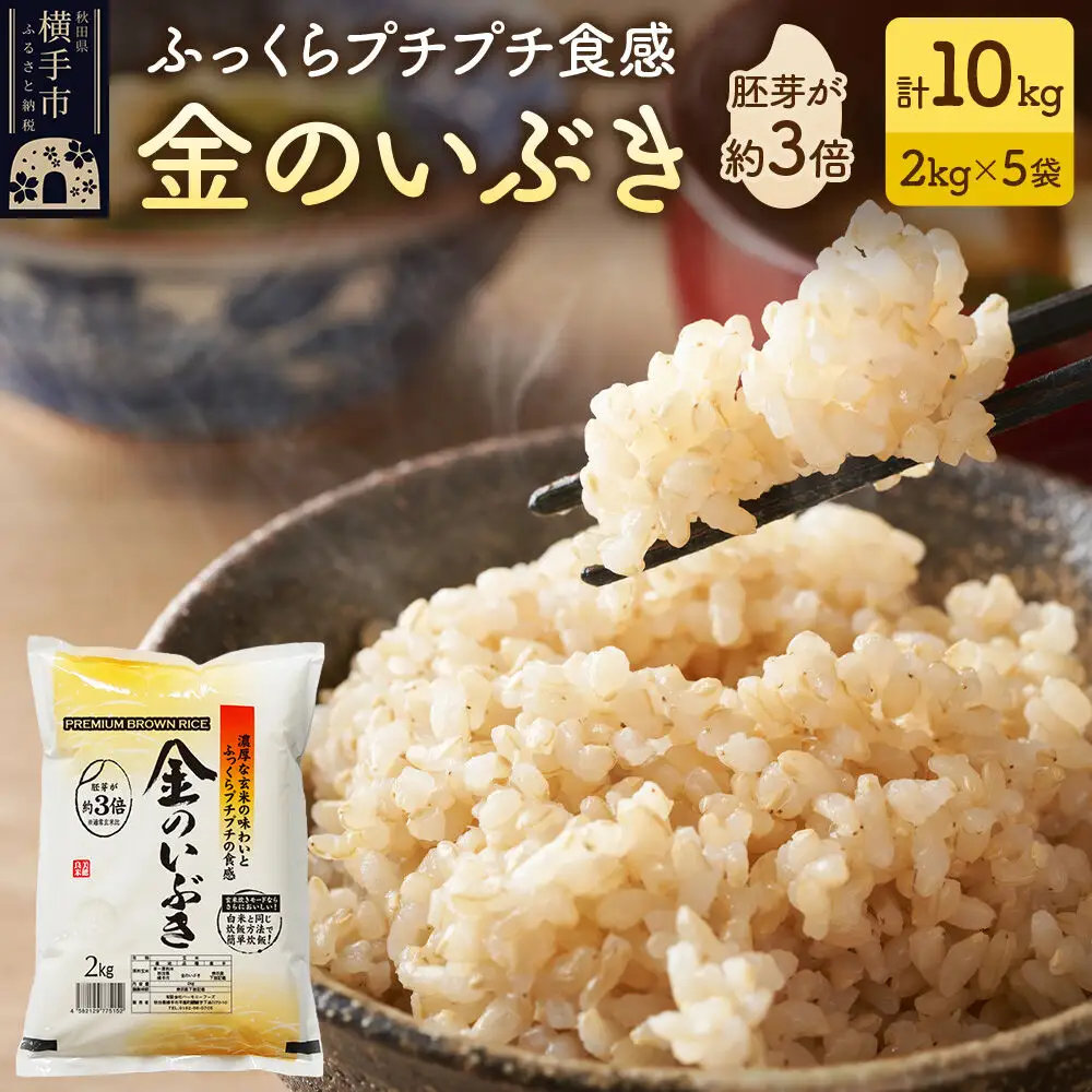 【玄米】令和7年産 金のいぶき 10kg（2kg×5袋）