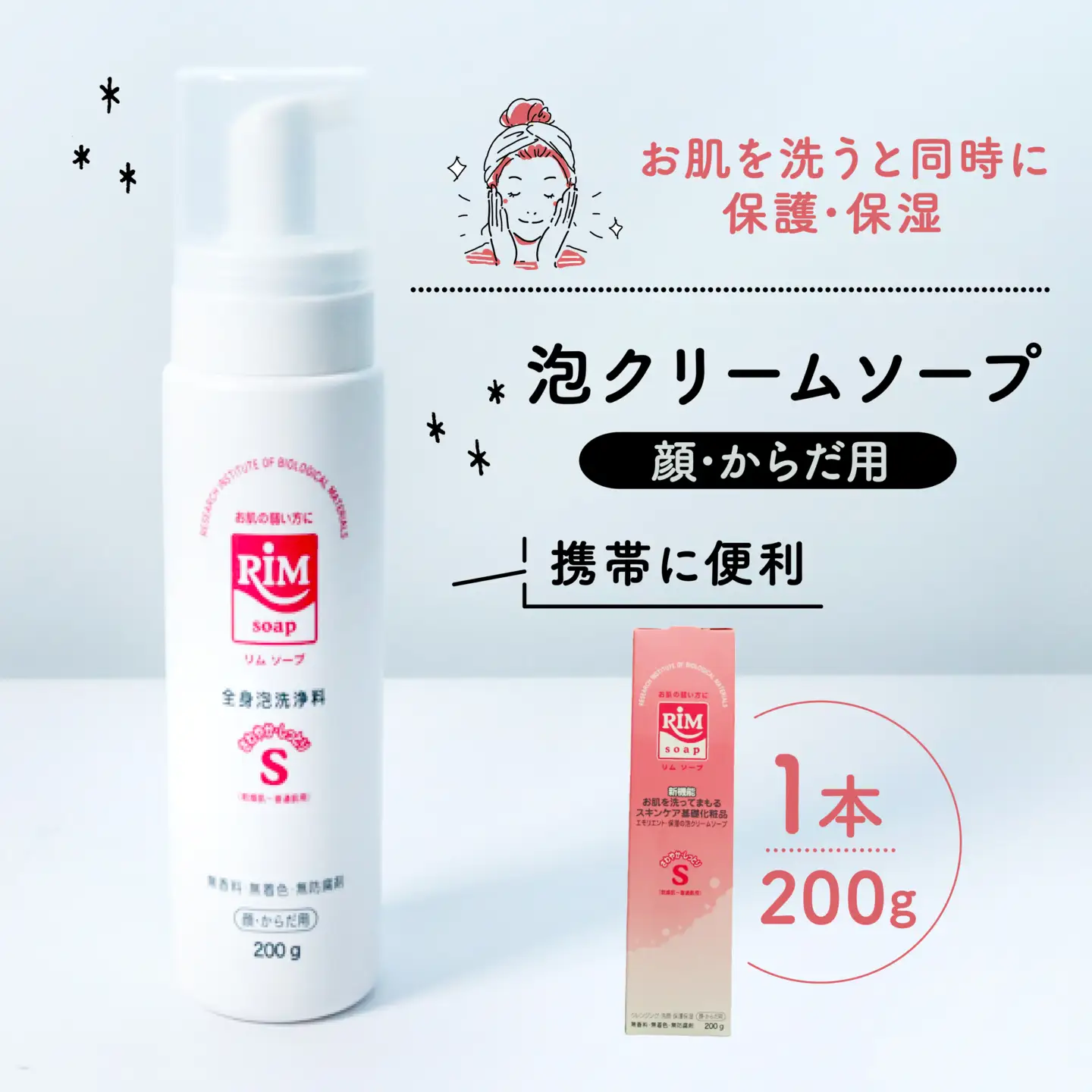 洗顔フォーム 200g スキンケア RIMソープ 美容 保湿