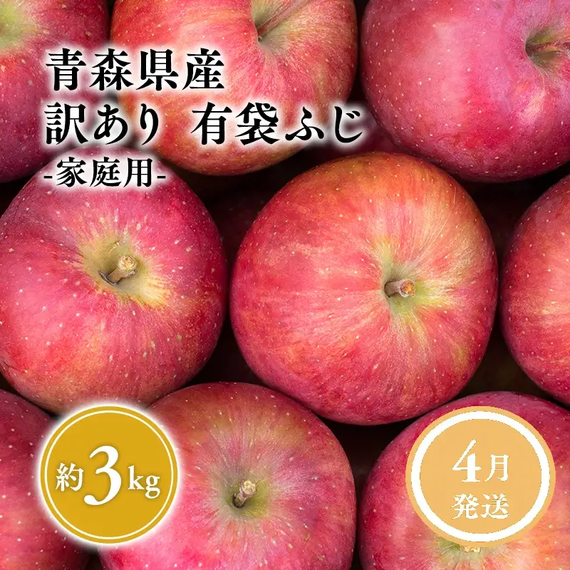 りんご 有袋ふじ 家庭用 約3kg【hi-0059-004-4】 10,850円