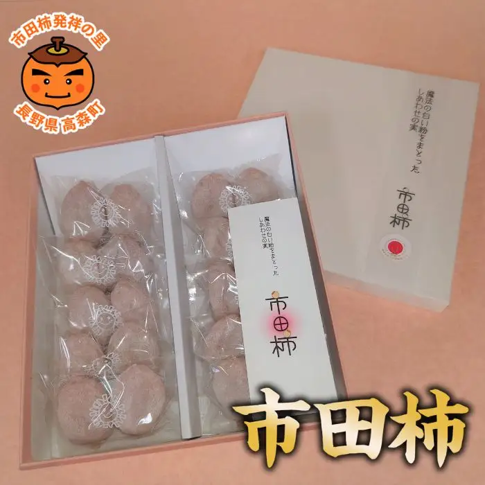 【市田柿専門店 金の柿】白箱「秀品」Lサイズ2個包装×10袋入り ＜2027年1月発送開始＞