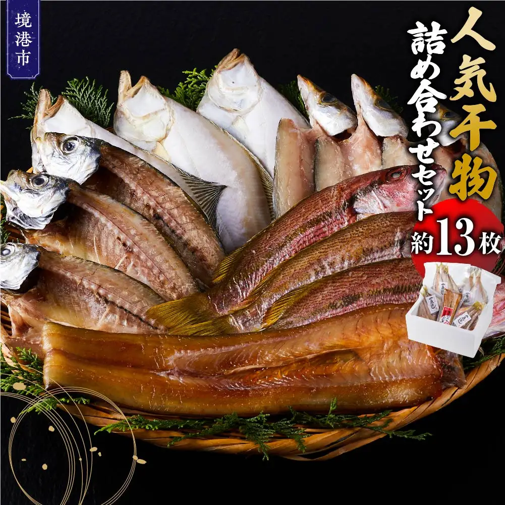 人気干物詰め合わせセット(約13枚)【鳥取県 境港市】