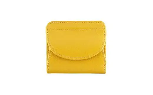 豊岡工房　牛革コンパクト財布（3903）イエロー