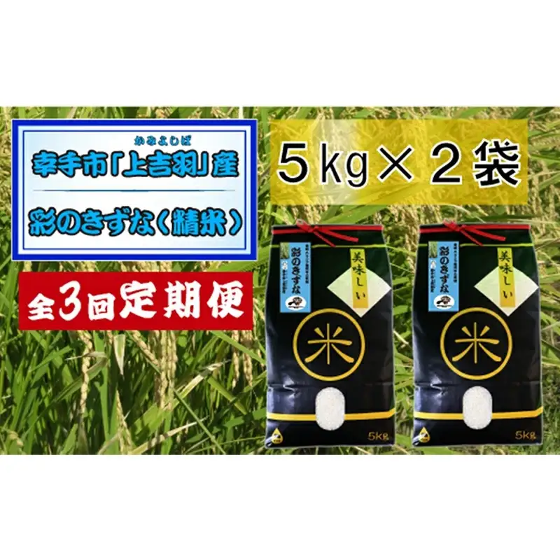 【令和7年産米】食味Aランク継続中の銘柄 彩のきずな 精米10kg【定期便3ヶ月】全3回お届け - お米 白米 ごはん 銘柄 減農薬