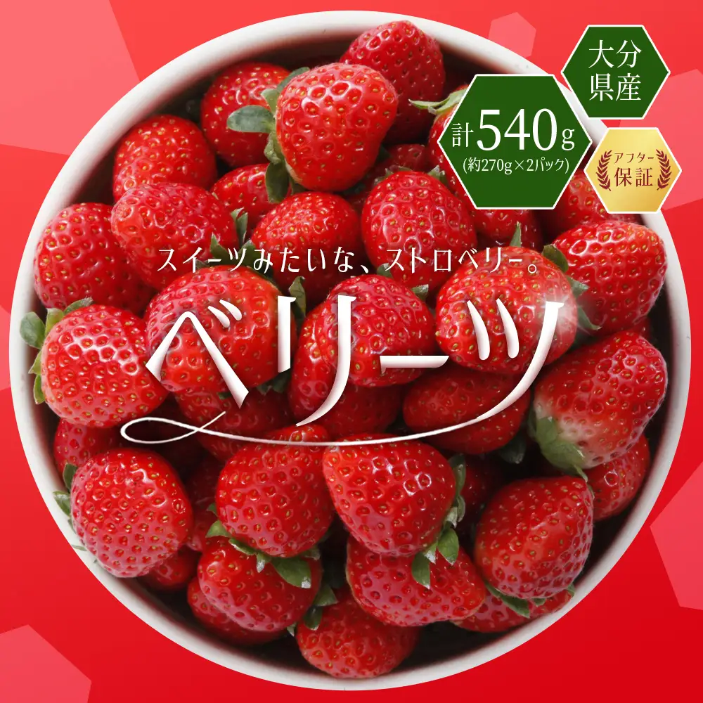 大分県産 ベリーツ　約270g×2パック J1