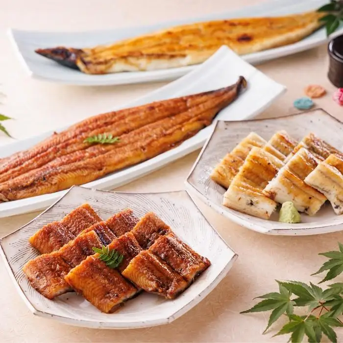 三河一色産手焼き炭火焼き活うなぎ蒲焼き・白焼き紅白セット各2尾 土用の丑