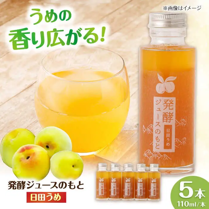 発酵ジュースのもと〈日田うめ〉 110ml×5本 ジュース うめ ウメ 梅 果実飲料 [ARDA004]