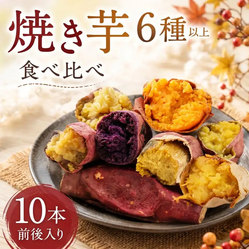 【6品種以上】焼き芋食べ比べ 熟成さつまいも 冷凍焼き芋約1.4kg 鉾田市産【個包装】