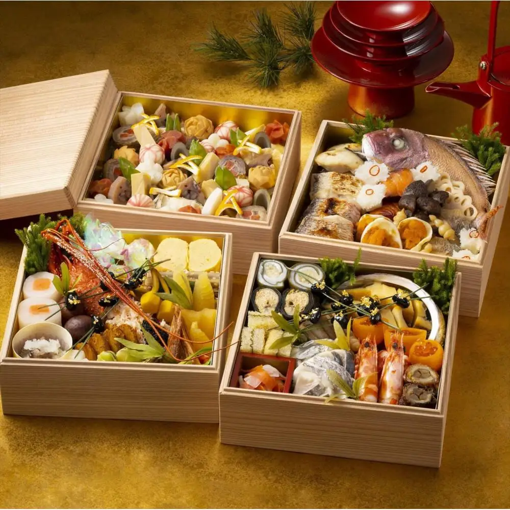 香川讃岐の地で80年の歴史。料亭二蝶のおせち料理「慶」四段 5～6人前 全51品 冷蔵【12月31日到着予定】