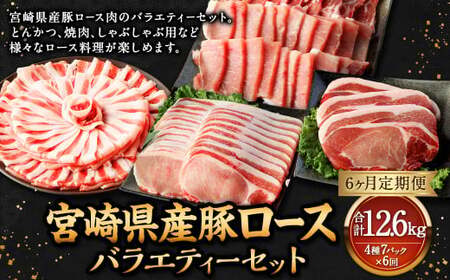 【6ヶ月定期便】＜宮崎県産豚セット（計2.1kg×6回）＞ お申込みの翌月下旬頃に第一回目発送（12月は中旬頃）【c1386_mc_x3】 豚肉 お肉 肉 新生活応援 卒業祝い 就職祝い 入学 卒業 お花見 引越し