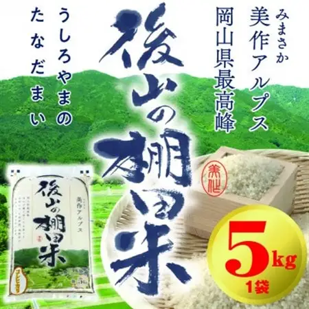 美作アルプス　後山の棚田米(精米)5kg　　1袋_ 精米 米 _【1552991】