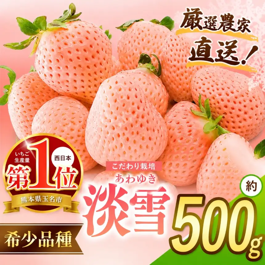 厳選農家直送 淡雪 約500g 