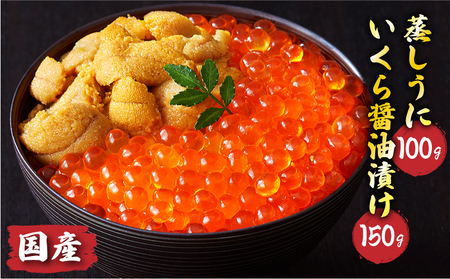 【 予約受付 】 国産 いくら 150g 蒸しうに 100g 冷凍 ★2025年12月～発送予定★ 