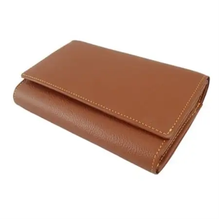 【濱野皮革工藝】グレースミディアムウォレット(ライトブラウン)_装飾品・工芸品 財布 服飾小物 _【1103243】
