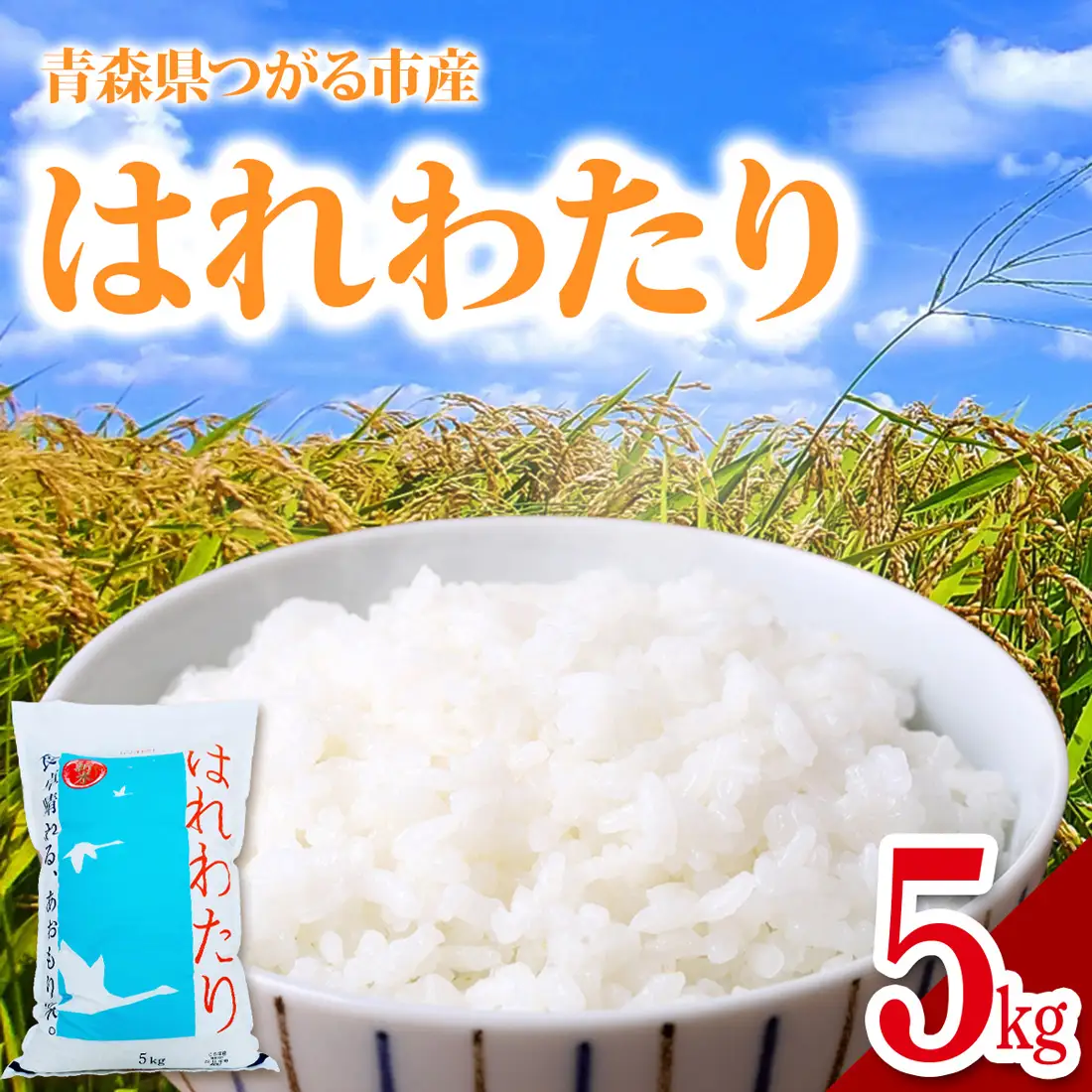 令和7年 つがる市産 はれわたり 5kg [0905]