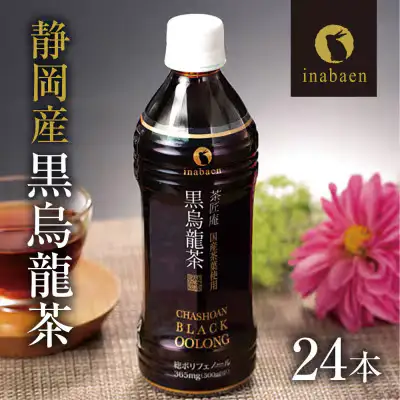 黒烏龍茶 静岡県産 黒烏龍茶 500ml × 24本 ウーロン茶 いなば園 