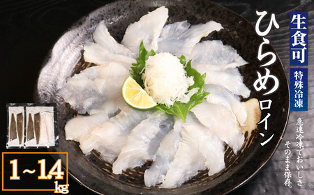 冷凍 ヒラメ ロイン 2パック 約500~700g/1パック 飯田水産株式会社
