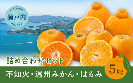 【先行受付】瀬戸内 旬の柑橘詰め合わせ 約5kg 白鷺農園《2027年2月下旬～4月上旬頃出荷》温州ミカン ハルミ 不知火 デコポンと同品種  柑橘 フルーツ 果物 はるみ みかん しらぬい デコポン 贈答 164004