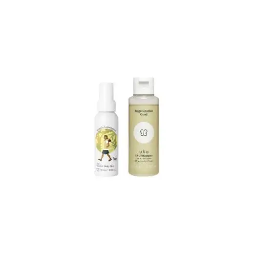 uka Outdoor Body Mist+uka IZU Shampoo for all hair types 'Peppermint Fresh' 100mL Bottle　KU-5-1
