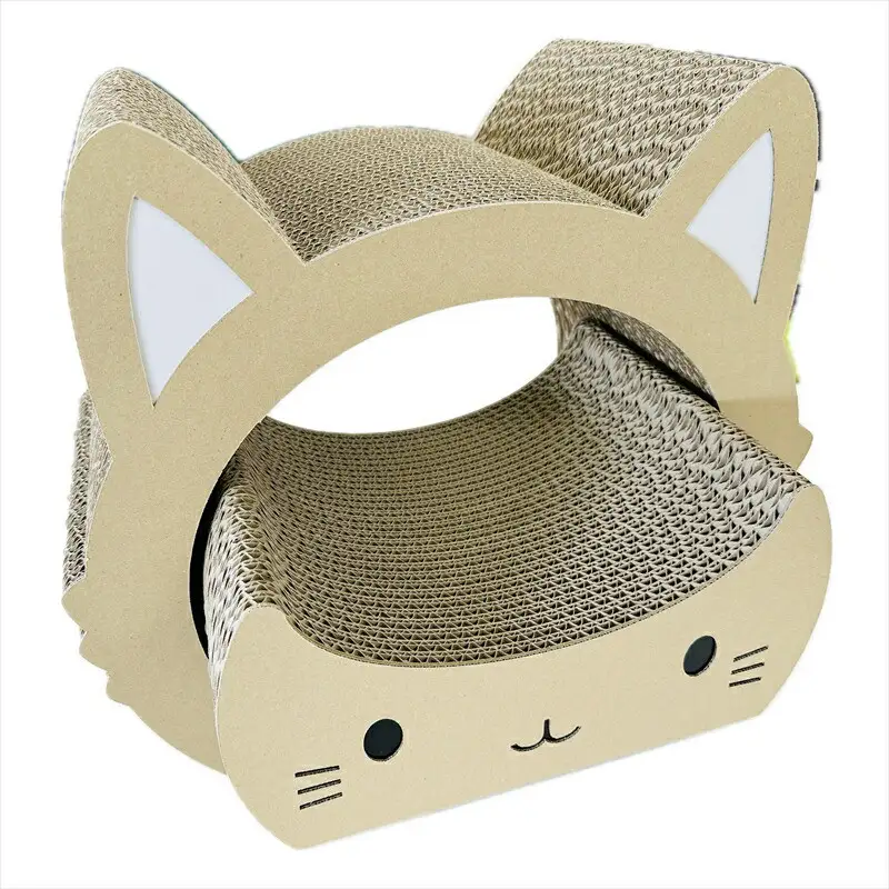 ねこの爪とぎ　みみCT＋かおCT セット　カラー；クラフト【 ペット用品 爪とぎ 神奈川県 小田原市  ペット ペット】