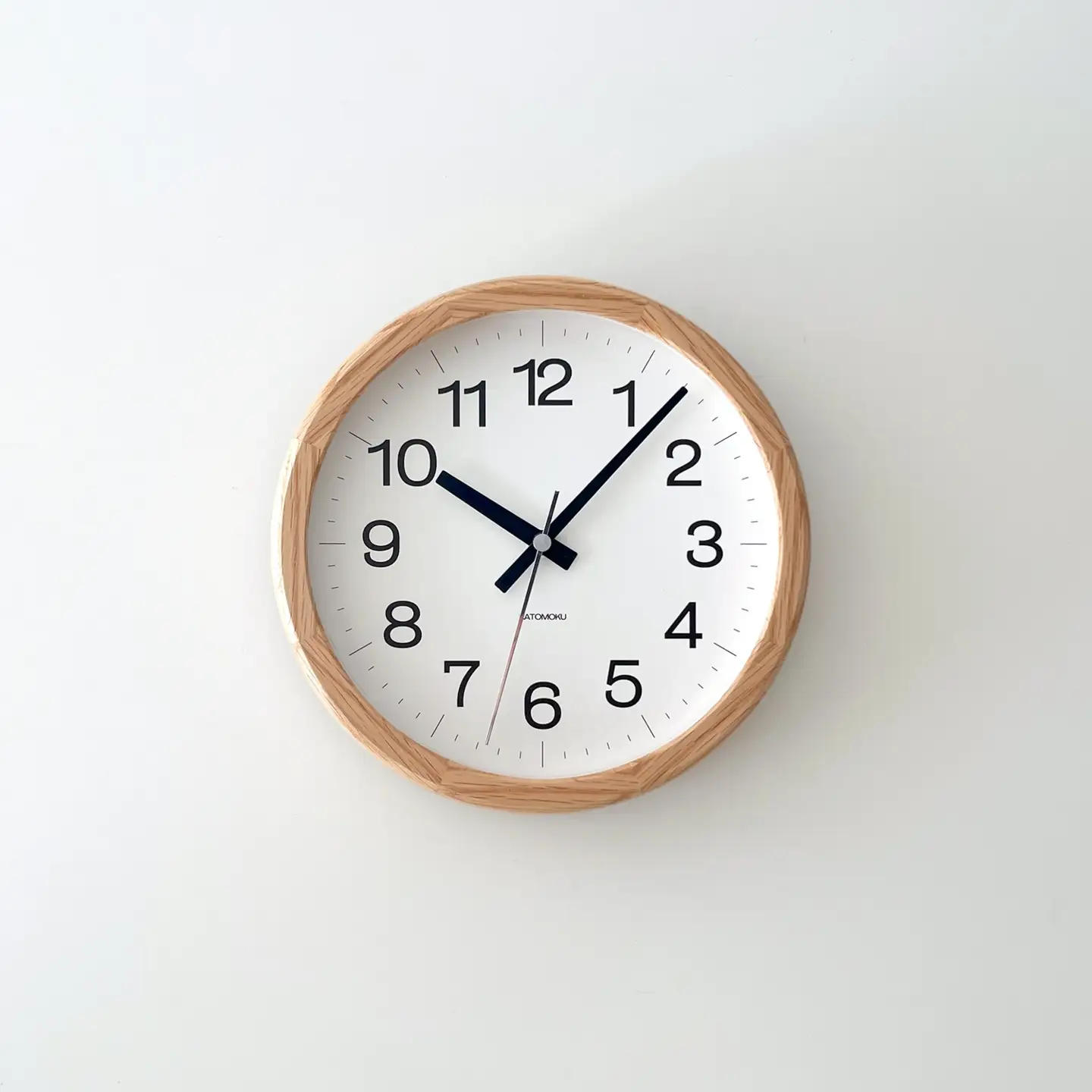 KATOMOKU muku clock 木製掛け時計（オーク）km-130OA