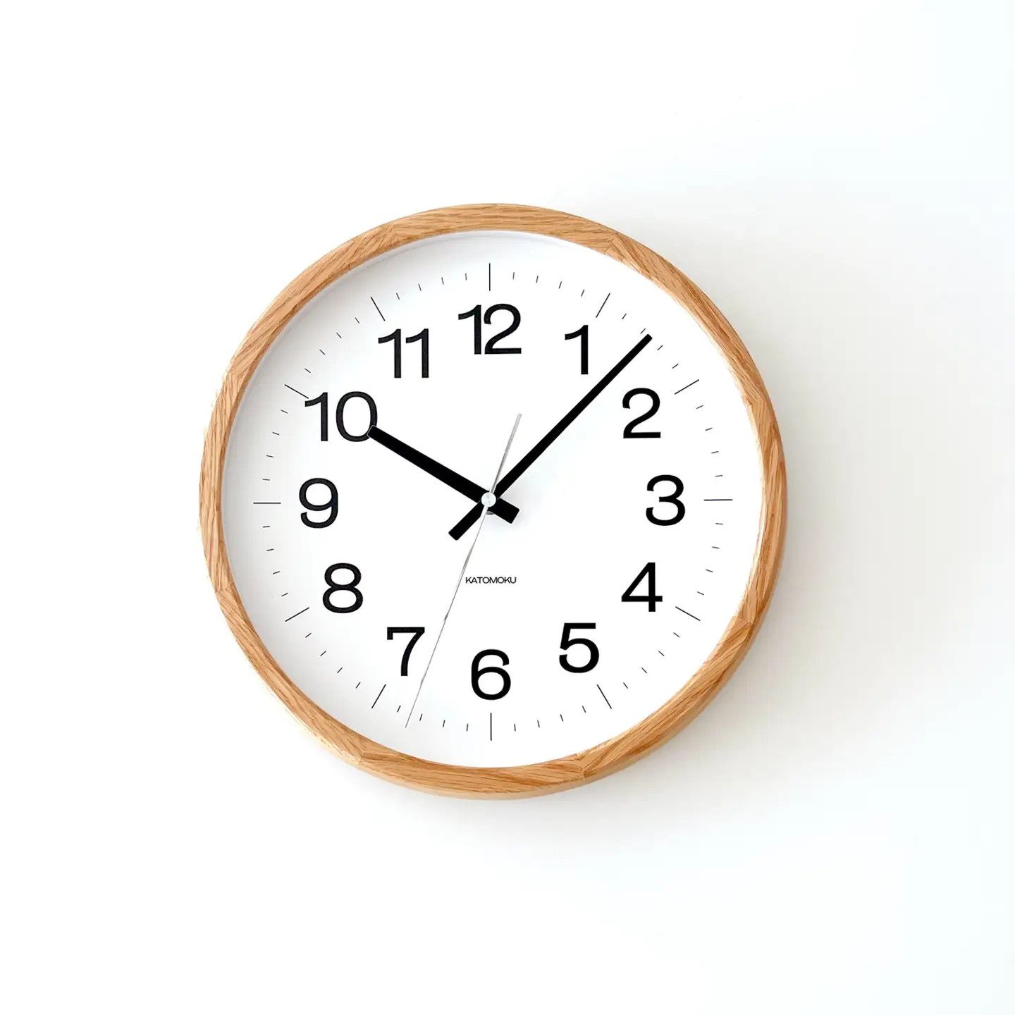 KATOMOKU muku clock 木製掛け時計（オーク）km-113OA