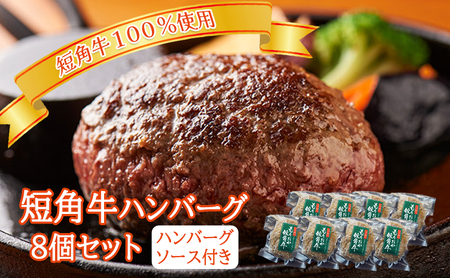 短角牛100％使用！ ハンバーグ 8個 有限会社トゥレイス ハンバーグ